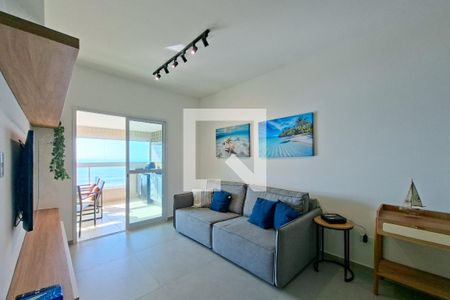 Sala de apartamento para alugar com 3 quartos, 111m² em Nova Mirim, Praia Grande