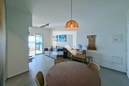 Sala de apartamento para alugar com 3 quartos, 111m² em Nova Mirim, Praia Grande