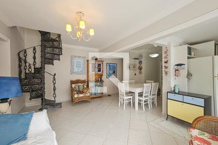 Sala de apartamento para alugar com 3 quartos, 160m² em Loteamento Joao Batista Juliao, Guarujá