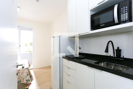 Cozinha de kitnet/studio para alugar com 1 quarto, 27m² em Vila Plana, São Paulo