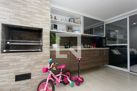 Varanda gourmet de apartamento à venda com 3 quartos, 107m² em Chácara Califórnia, São Paulo