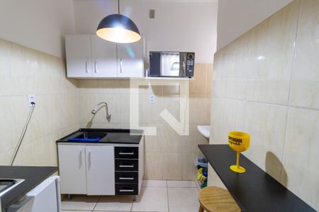 Cozinha de kitnet/studio à venda com 1 quarto, 23m² em Cidade Baixa, Porto Alegre