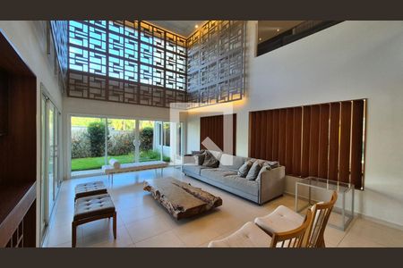 Sala  de casa de condomínio para alugar com 4 quartos, 389m² em Swiss Park, Campinas