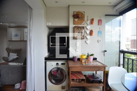 Varanda gourmet de apartamento à venda com 2 quartos, 70m² em Campestre, Santo André