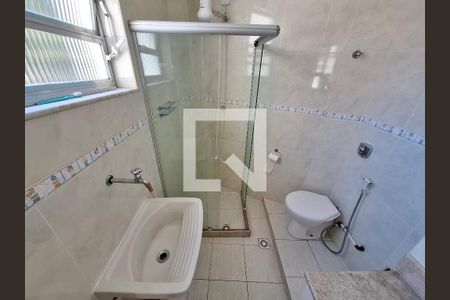 Banheiro  de apartamento à venda com 1 quarto, 29m² em Glória, Rio de Janeiro
