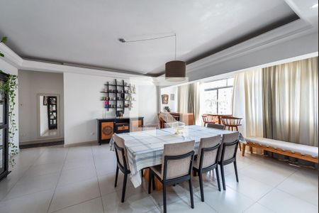 Sala de jantar de apartamento para alugar com 3 quartos, 122m² em Gonzaga, Santos