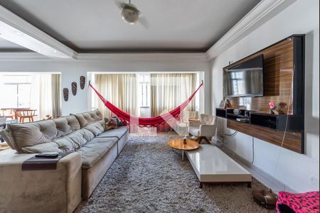 Sala de apartamento para alugar com 3 quartos, 122m² em Gonzaga, Santos