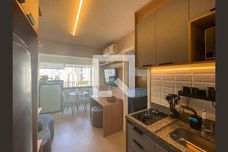 Sala de apartamento para alugar com 1 quarto, 26m² em Vila Olímpia, São Paulo