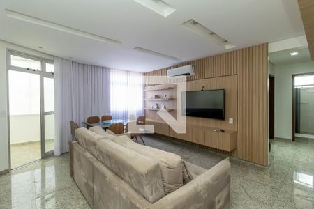 Sala de apartamento para alugar com 3 quartos, 98m² em Castelo, Belo Horizonte