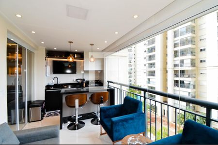 Varanda da Sala de apartamento à venda com 2 quartos, 68m² em Jardim Flor da Montanha, Guarulhos