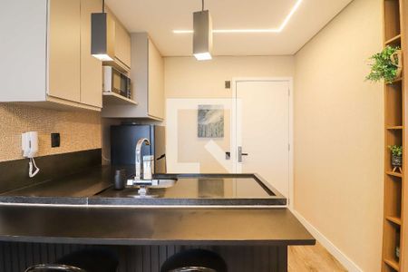 Quarto - Cozinha de apartamento à venda com 1 quarto, 38m² em Pinheiros, São Paulo