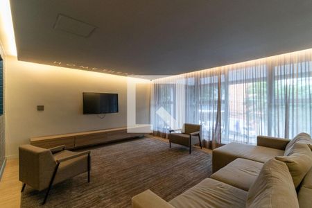 Área comum - Home Theater de kitnet/studio para alugar com 1 quarto, 32m² em Pompeia, São Paulo