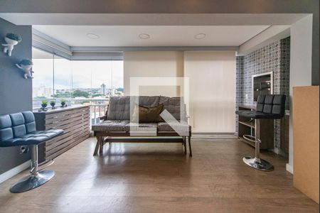 Varanda da Sala de apartamento à venda com 2 quartos, 87m² em Vila Homero Thon, Santo André