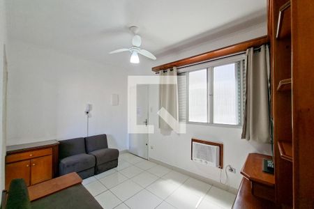 Sala de apartamento para alugar com 1 quarto, 35m² em Boqueirão, Praia Grande