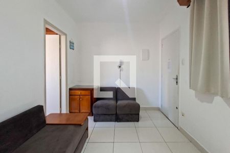 Sala de apartamento para alugar com 1 quarto, 35m² em Boqueirão, Praia Grande