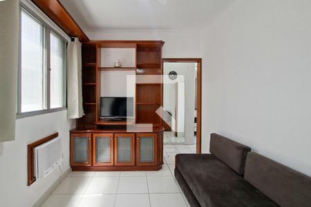 Sala de apartamento para alugar com 1 quarto, 35m² em Boqueirão, Praia Grande