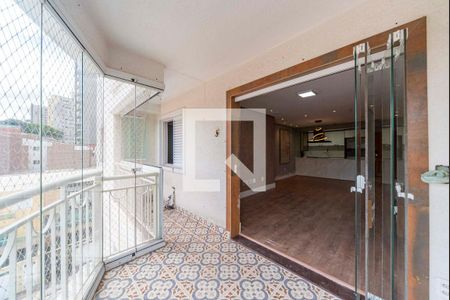 Varanda da Sala de apartamento para alugar com 2 quartos, 84m² em Vila Valparaíso, Santo André