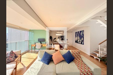 Sala  de apartamento à venda com 2 quartos, 168m² em Brooklin, São Paulo