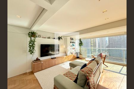 Sala  de apartamento à venda com 2 quartos, 168m² em Brooklin, São Paulo