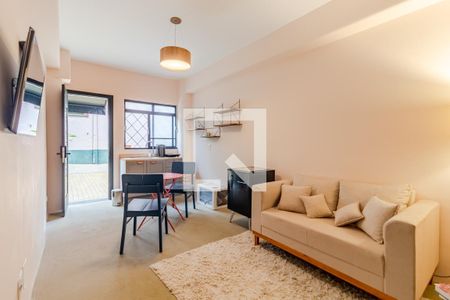 Sala/Cozinha de apartamento para alugar com 1 quarto, 30m² em Jardim Paulista, São Paulo