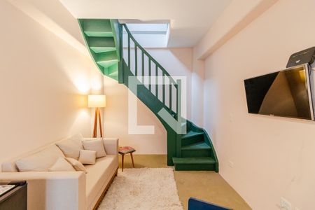 Sala/Cozinha de apartamento para alugar com 1 quarto, 30m² em Jardim Paulista, São Paulo