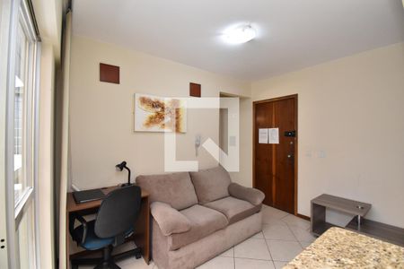 Sala de apartamento para alugar com 1 quarto, 40m² em Centro, Curitiba
