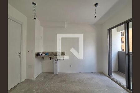 Sala/Cozinha de apartamento à venda com 1 quarto, 25m² em Vila Nova Conceição, São Paulo