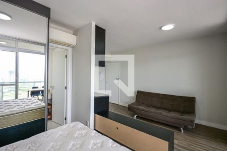 Sala de apartamento para alugar com 1 quarto, 37m² em Real Parque, São Paulo