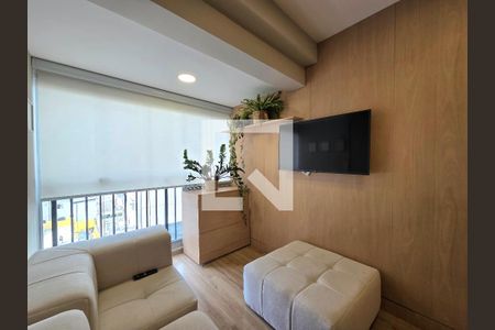Sala de apartamento para alugar com 1 quarto, 32m² em Indianópolis, São Paulo