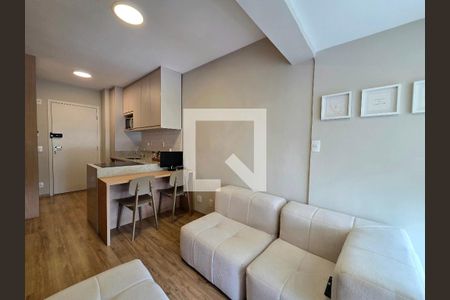 Sala de apartamento para alugar com 1 quarto, 32m² em Indianópolis, São Paulo