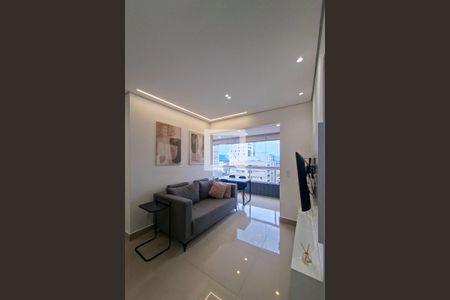 Sala de apartamento para alugar com 1 quarto, 51m² em Guilhermina, Praia Grande
