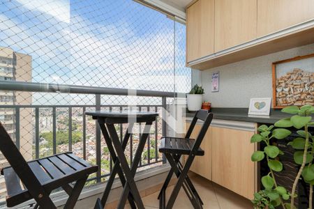 Varanda da Sala de apartamento para alugar com 2 quartos, 47m² em Vila Andrade, São Paulo