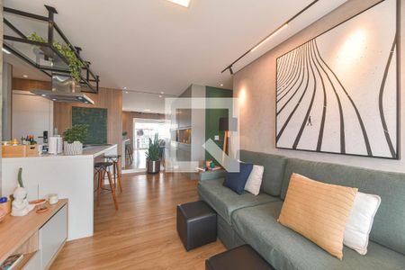 Sala de apartamento à venda com 2 quartos, 74m² em Jardim das Acacias, São Paulo