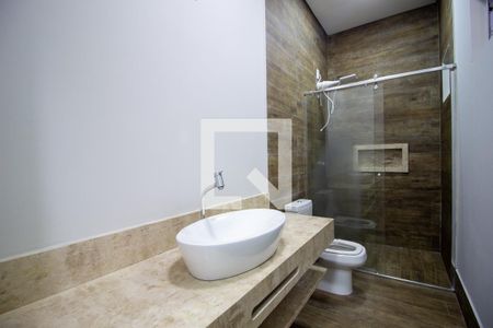 Banheiro da Suíte  de casa de condomínio para alugar com 2 quartos, 100m² em Quintais do Imperador, Sorocaba