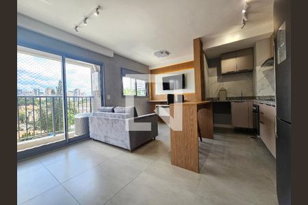 Sala/Cozinha de apartamento para alugar com 1 quarto, 33m² em Vila Cordeiro, São Paulo