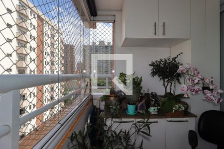 Varanda da Sala de apartamento para alugar com 3 quartos, 83m² em Vila Bastos, Santo André