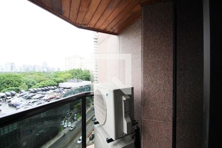 Varanda de apartamento à venda com 1 quarto, 44m² em Jardim Paulistano, São Paulo