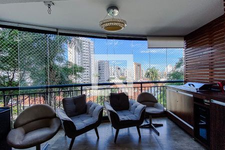 Varanda da Sala de apartamento à venda com 4 quartos, 127m² em Água Rasa, São Paulo