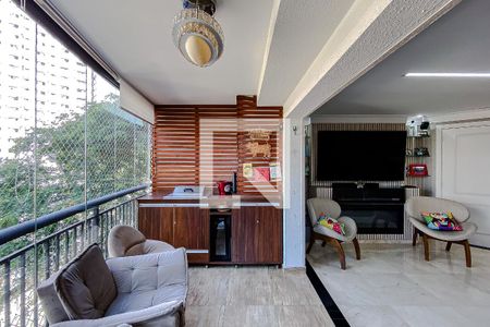 Varanda da Sala de apartamento à venda com 4 quartos, 127m² em Água Rasa, São Paulo