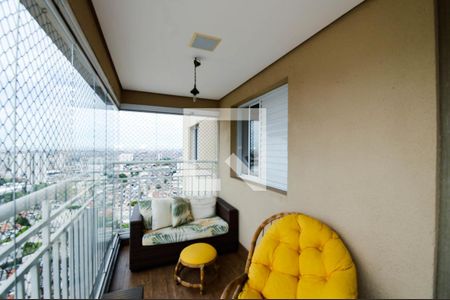 Varanda da Sala de apartamento à venda com 2 quartos, 92m² em Vila Augusta, Guarulhos