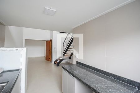 Cozinha e Área de Serviço de apartamento para alugar com 1 quarto, 44m² em Vila Alvinopolis, São Bernardo do Campo