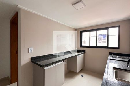 Cozinha de apartamento para alugar com 1 quarto, 39m² em Vila Alvinopolis, São Bernardo do Campo