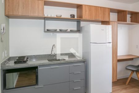 Sala e Cozinha de apartamento para alugar com 1 quarto, 25m² em Barra Funda, São Paulo