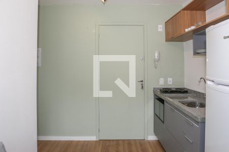 Sala e Cozinha de apartamento para alugar com 1 quarto, 25m² em Barra Funda, São Paulo