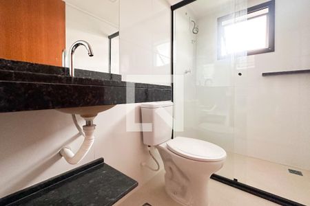 Banheiro Social de apartamento para alugar com 1 quarto, 44m² em Vila Alvinopolis, São Bernardo do Campo