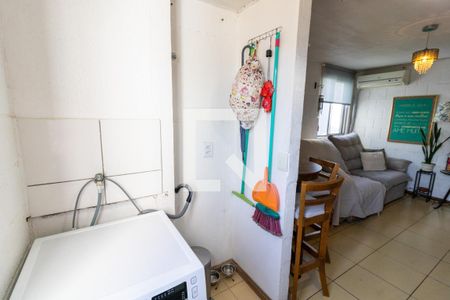 Cozinha de apartamento para alugar com 2 quartos, 42m² em Campo Novo, Porto Alegre