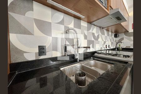 Sala/Cozinha de apartamento à venda com 1 quarto, 34m² em Santa Cecilia, São Paulo