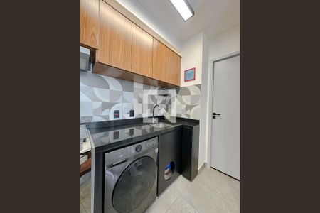 Sala/Cozinha de apartamento à venda com 1 quarto, 34m² em Santa Cecilia, São Paulo
