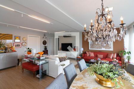 Sala de apartamento para alugar com 3 quartos, 170m² em Indianópolis, São Paulo