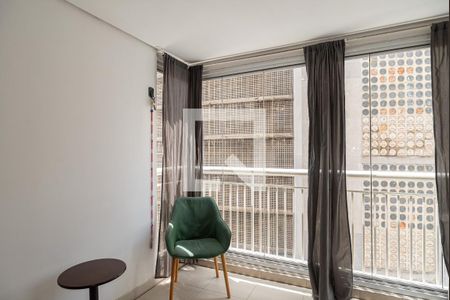 Varanda do Quarto de kitnet/studio para alugar com 1 quarto, 33m² em Bela Vista, São Paulo